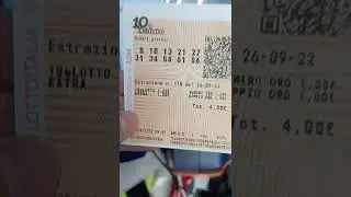 😍Grande vincita 10eLotto 8 numeri su 10 con oro 2500,00 euro😍