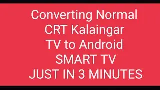 Amazon fire TV stick on normal CRT Kalaingar TV Tamil AMAZON prime hotstar NORMAL CRT TV TO SMART TV