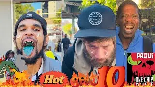 Paying people 40$ too eat the world hottest chips in Bronx New York 