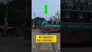 Your Favourite Rail Crossing Name? #shortsfeed #railtrack #railway #railcrossing #viral #risky #rail