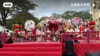 🇲🇾 《迎春花》Winter Jasmine～Teresa Teng马来西亚巳年槟城庙会古筝表演Penang Miao Hui GuZheng Performce ~