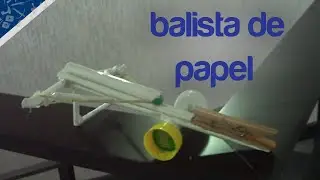 Como fazer uma balista de papel que dispara