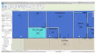 Revit  - Floor Plan Coloured by Department Type