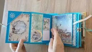Mini Fantasy scrapbook album :Stamperia and PapersForYou