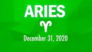 ♈ Daily Horoscope Aries - December 31, 2020