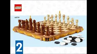 LEGO Other 40719 - Complete Traditional Chess Set Instructions (Booklet 02/02)! (Step-by-Step Guide)