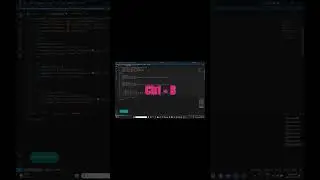Toggle the sidebar in Visual Studio Code  shorts 