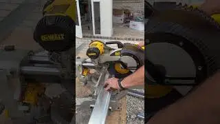 Structural metal studs on the miter saw