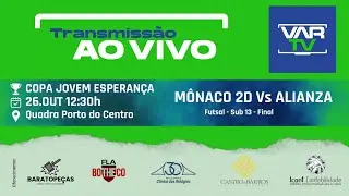 M&ocirc;naco 2D vs Alianza, Futsal, Sub 13, Copa Jovem Esperan&ccedil;a
