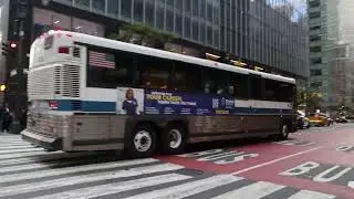 MTA Bus #4306 on the BxM7 to Dreiser Loop at Madison Av & 42nd St