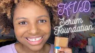 NEW | KVD Good Apple Transfer-proof Serum Foundation | Tan 074 | On Brown Skin!