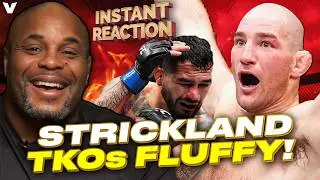 Daniel Cormier REACTS to Sean Strickland CRAZY TKO win vs. Anthony Hernandez, Khamzat Chimaev next