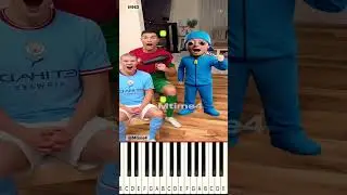 Ronaldo, Haaland: Cleaning Day Turns Into A Blue Hat Sound Battle! 🧼🧹🔊🔥! @Mtime4 - Piano Tutorial