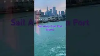 Sail away from Port Miami aboard the MSC DIVINA #travel #sailaway #sailingaway #msc