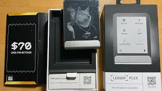 ASMR - CRYPTOCURRENCY LEDGER FLEX COLD STORAGE WALLET UNBOXING AND SETUP