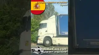 EMERGENCY TRUCKS at RIG ACCIDENT in SPAIN JBManCave.com #Shorts