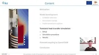 Development of a python‐based crystal growth simulation framework (Arved Enders-Seidlitz, preCICE21)