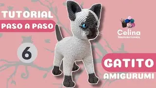 GATITO AMIGURUMI -paso a paso / Tutorial Nº6 Celina innovaciones crochet