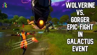 Wolverine Vs. Gorger (Fortnite Boss Epic Battle Fight)  Who Wins?