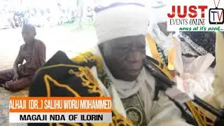 Magaji Nda of Ilorin speaks with our men at Ilorin Eid Central mosque today