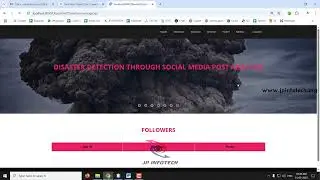 Disaster Detection Through Social Media Post Analysis | Java Final Year Project 2025 | JSP | MYSQL