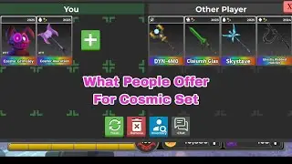 What People Offer For Cosmic Set (Cosmic Grimsley & Cosmic Axecution) || 🔪Survive The Killer