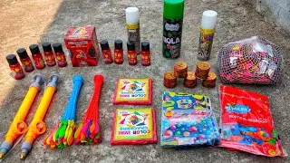 Holi Items Testing | Holi Video | Holi Stash Testing 2021 | Pichkari, Colour, Spray, Balloon |