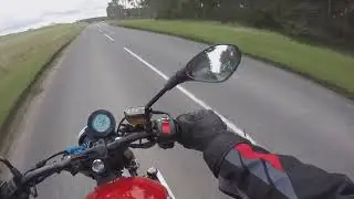 Great fun being back on the road after 30 years 125cc Hanway furious head cam