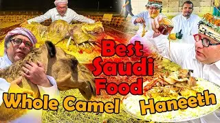 Giant Camel Feast & Traditional Haneeth in Saudi Arabia!