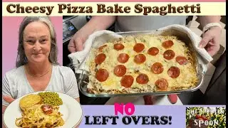 Cheesy Pizza Bake Spaghetti