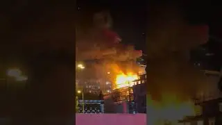 Leeds city centre fire ongoing as 'huge' blaze erupts with 'loud explosions