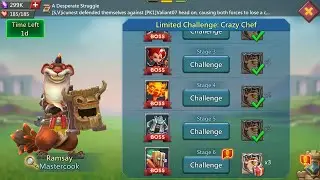 Lords mobile crazy chef limited Challenge stage 6 auto | Master cook stage 6 | Ramsay stage 6
