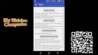 My Watches Companion - export to SD card - import with file chooser