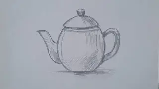 Cómo dibujar una Tetera de forma sencilla - tutorial de dibujo paso a paso