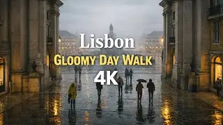Everyday Lisbon Walk 4K &ndash; Cloudy Weather, Real Sounds & Urban Calm