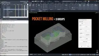 LAB05 - POCKET MILLING with 3 LWPOLYLINEs + Spiral Ramping