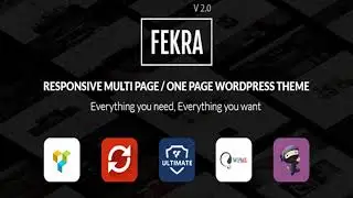 Fekra - Responsive Multi Page/One Page WordPress Theme | Themeforest Website Templates and Themes