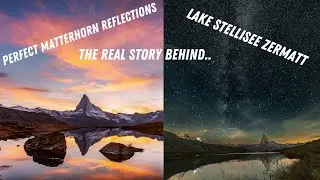 LAKE STELLISEE ZERMATT..PERFECT REFLECTIONS OF MATTERHORN IN 4K ULTRAHD..FLUHALP..SWISS ALPS..
