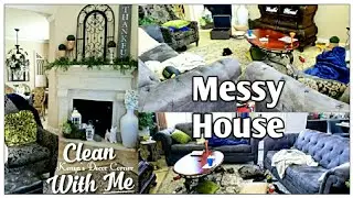 Messy Living Room Clean With Me | Quarantine Cleaning Motivation | #athomewithme
