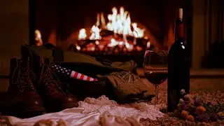 Romantic music for love night Veterans Day sensual intimate bedroom vibes sexy HONOR fireplace