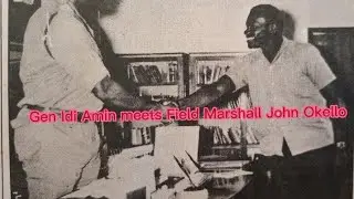 General Amin meets Field Marshal John Okello of Zanzibar revolution fame in Kampala after the coup