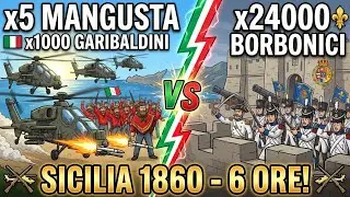 I MILLE DI GARIBALDI con 5 ELICOTTERI D'ATTACCO - Palermo CADE in 6 ORE invece di 7 GIORNI!