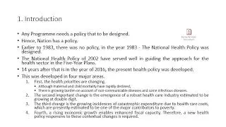 2 National Health Programmes Introduction