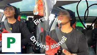 FIRST TIME DRIVING ALONE 😬😳😱|| SCARY 😧