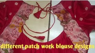 #blouse patch work designs// blouse difference high neck designs