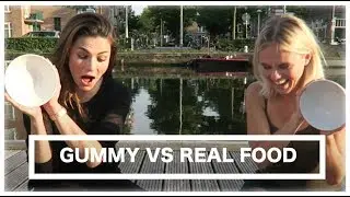 GUMMY vs REAL FOOD CHALLENGE met JINDRA & WINACTIE (closed) - Lisa Michels