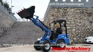 HaiqinTop new HQ180 mini hoflader with Kubota engine #heracles #farmer #radlader #hoflader #everun