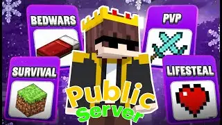 PUBLIC SMP ❤ JAVA +BEDROCK 24/7 | Public Minecraft  Survive Server 24/7 | @PrimeisLive