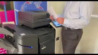 Konica Minolta Как использовать функцию ручного сшивания