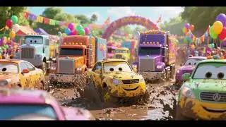 Cars and Trucks in Muddy Beep Beep Parade | Nursery Rhymes & Kids Songs | Vehicle Fun